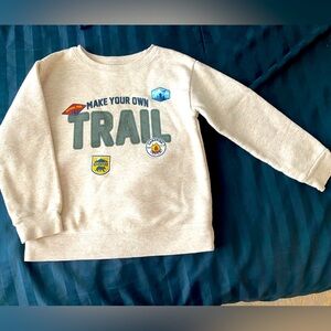 Boys 3T Long Sleeve Tan Sweatshirt - Make Your Own Trail